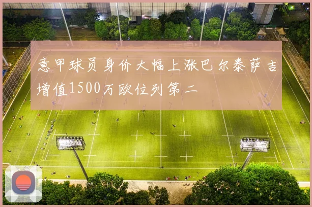 意甲球员身价大幅上涨巴尔泰萨吉增值1500万欧位列第二